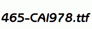 fonts 465-CAI978.ttf