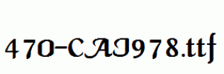 fonts 470-CAI978.ttf