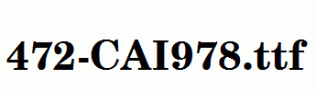 fonts 472-CAI978.ttf