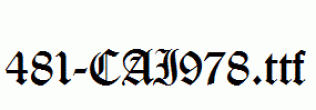 fonts 481-CAI978.ttf