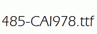 fonts 485-CAI978.ttf