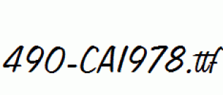 fonts 490-CAI978.ttf