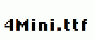 fonts 4Mini.ttf