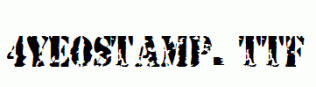 fonts 4YEOstamp.ttf