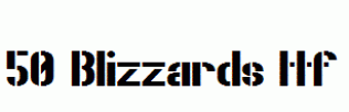 fonts 50-Blizzards.ttf