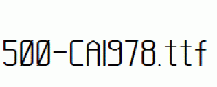 fonts 500-CAI978.ttf