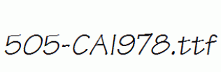 fonts 505-CAI978.ttf