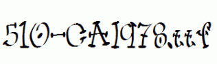 fonts 510-CAI978.ttf