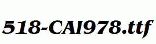 fonts 518-CAI978.ttf