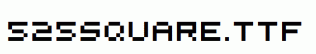 fonts 525square.ttf