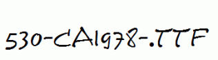 fonts 530-CAI978-.ttf