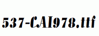 fonts 537-CAI978.ttf
