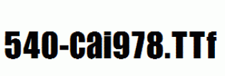 fonts 540-CAI978.ttf