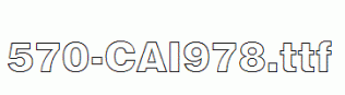fonts 570-CAI978.ttf