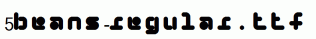fonts 5Beans-Regular.ttf