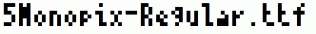 fonts 5Monopix-Regular.ttf