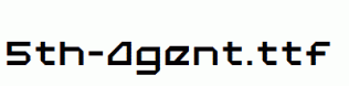 fonts 5th-Agent.ttf