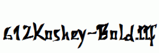 fonts 612Koshey-Bold.ttf