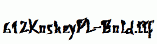 fonts 612KosheyPL-Bold.ttf