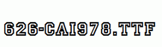 fonts 626-CAI978.ttf