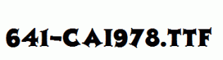 fonts 641-CAI978.ttf