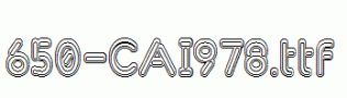 fonts 650-CAI978.ttf