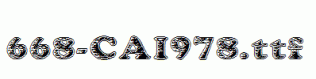 fonts 668-CAI978.ttf