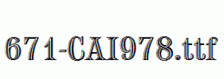 fonts 671-CAI978.ttf