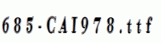 fonts 685-CAI978.ttf
