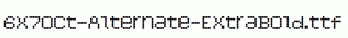 fonts 6x7oct-Alternate-ExtraBold.ttf