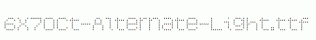 fonts 6x7oct-Alternate-Light.ttf