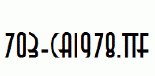 fonts 703-CAI978.ttf