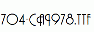 fonts 704-CAI978.ttf