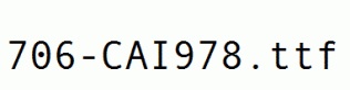 fonts 706-CAI978.ttf