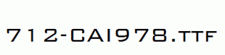 fonts 712-CAI978.ttf