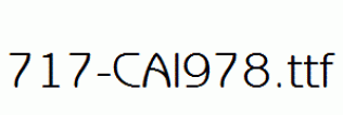 fonts 717-CAI978.ttf