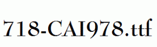 fonts 718-CAI978.ttf