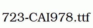 fonts 723-CAI978.ttf
