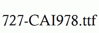 fonts 727-CAI978.ttf