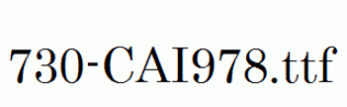 fonts 730-CAI978.ttf