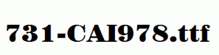 fonts 731-CAI978.ttf