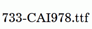 fonts 733-CAI978.ttf