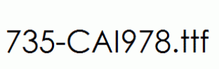 fonts 735-CAI978.ttf