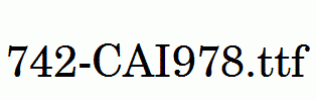 fonts 742-CAI978.ttf