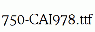 fonts 750-CAI978.ttf