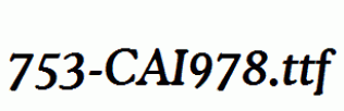 fonts 753-CAI978.ttf