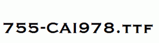 fonts 755-CAI978.ttf