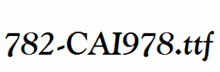 fonts 782-CAI978.ttf