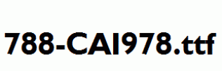 fonts 788-CAI978.ttf