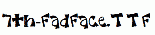 fonts 7th-FadFace.ttf